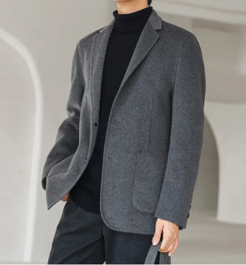 全毛面料男士西服上衣，西服定制